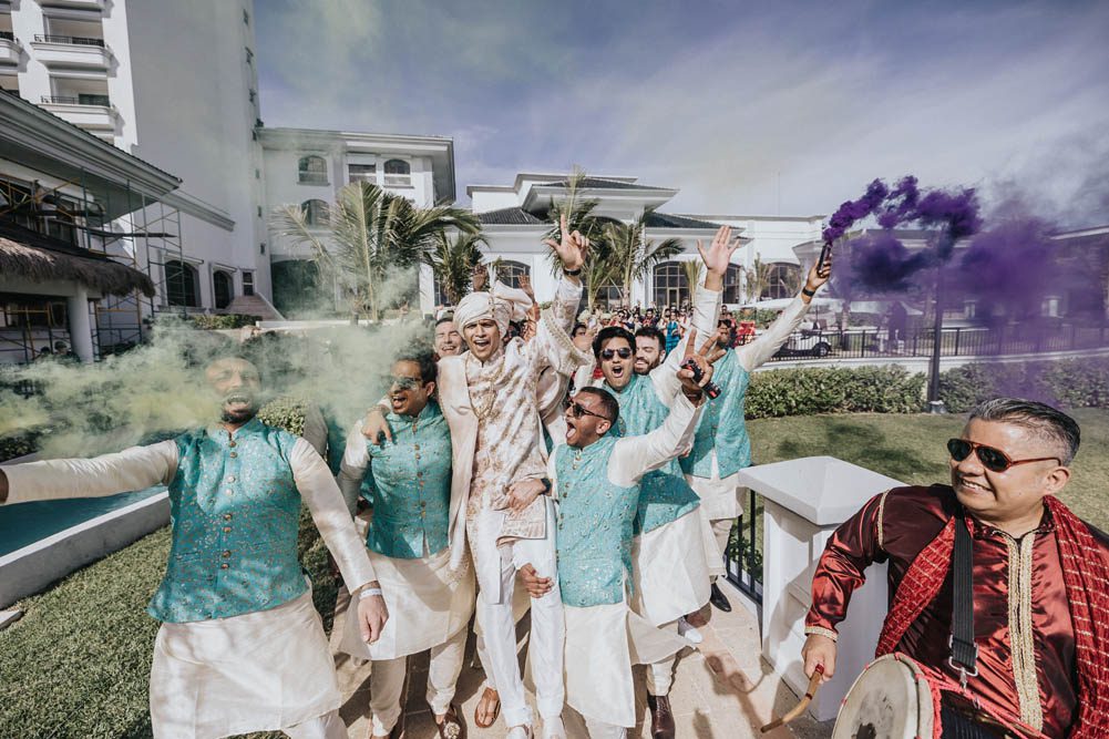 Indian Wedding Baraat JW Marriott Resort Cancun 4