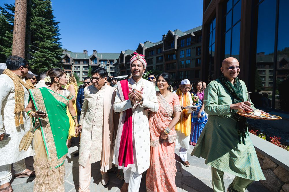 Indian Wedding Baraat The Ritz Carlton Lake Tahoe 6