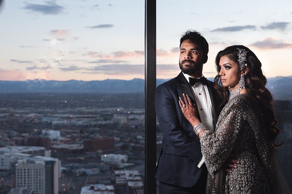 Indian Wedding Boston Couples Portrait Grand Hyatt Denver Downtown Wedding 1