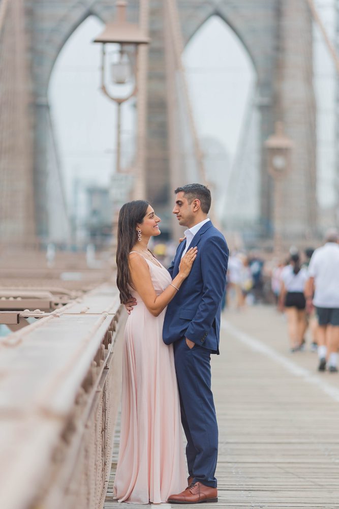 Indian Wedding Couple Session Brooklyn Bridge Manhattan 1