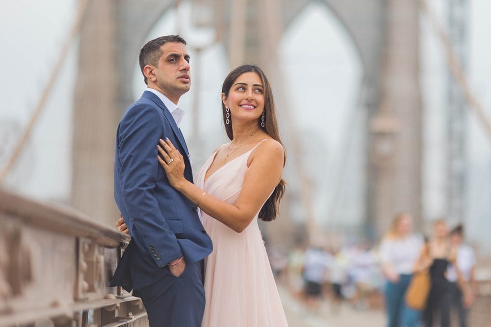Indian Wedding Couple Session Brooklyn Bridge Manhattan 8