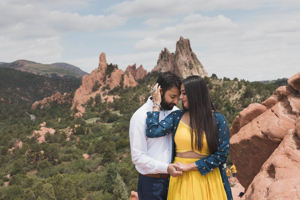 Indian Wedding Couples Portrait Cheyenne Mountain Colorado Springs7