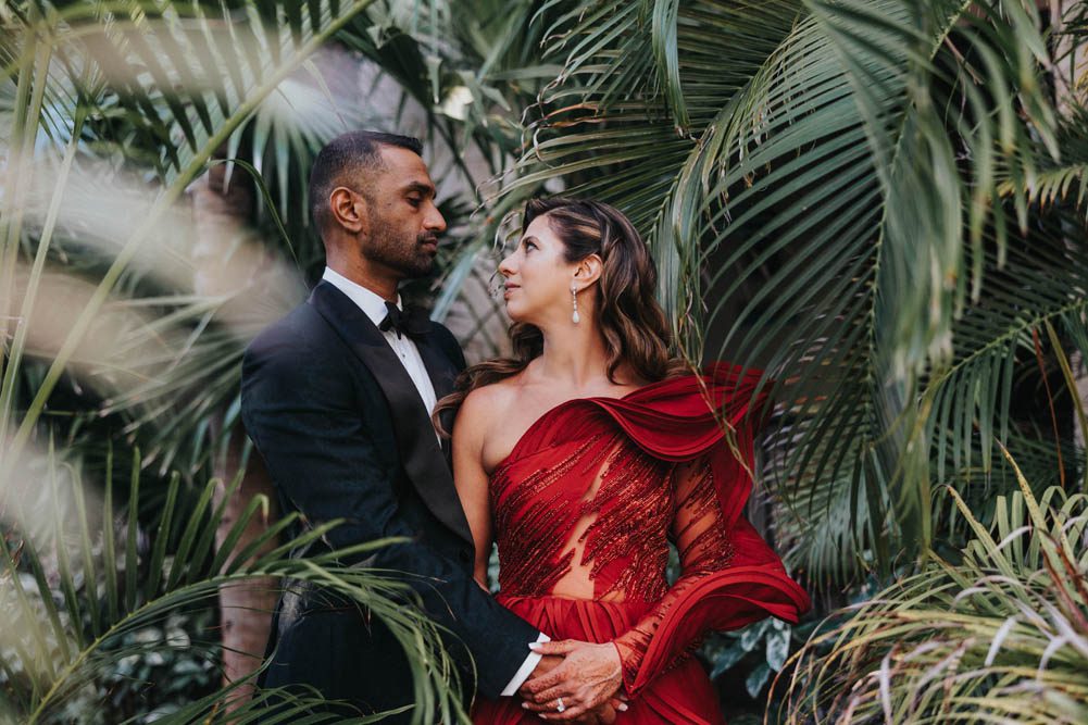 Indian Wedding Couples Portrait Garza Blanca Cancun 4