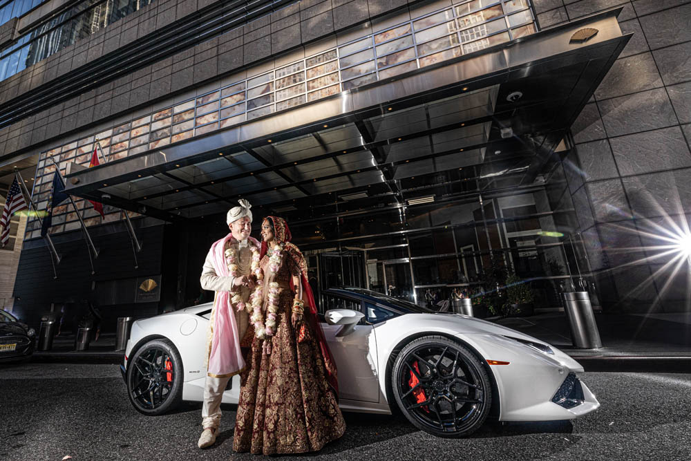 Indian Wedding Couples Portrait Mandarin Oriental New York 4