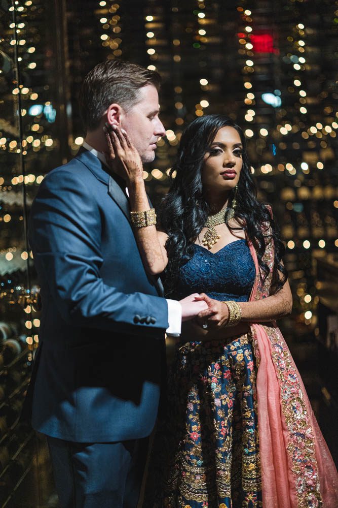 Indian Wedding Couples Portrait Mandarin Oriental New York 9