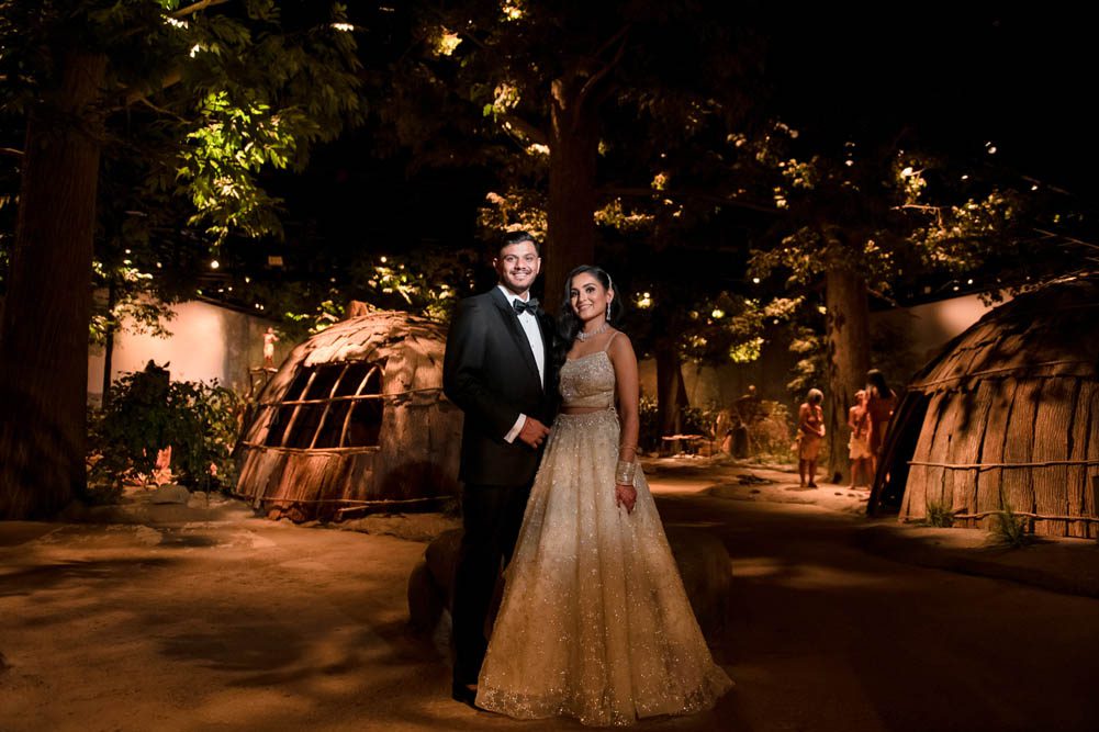 Indian Wedding Couples Portrait Mashantucket Pequot Museum 10