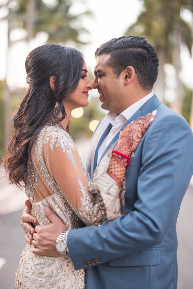 Indian Wedding Couples Portrait The Ritz Carlton Key Biscayne Miami 6