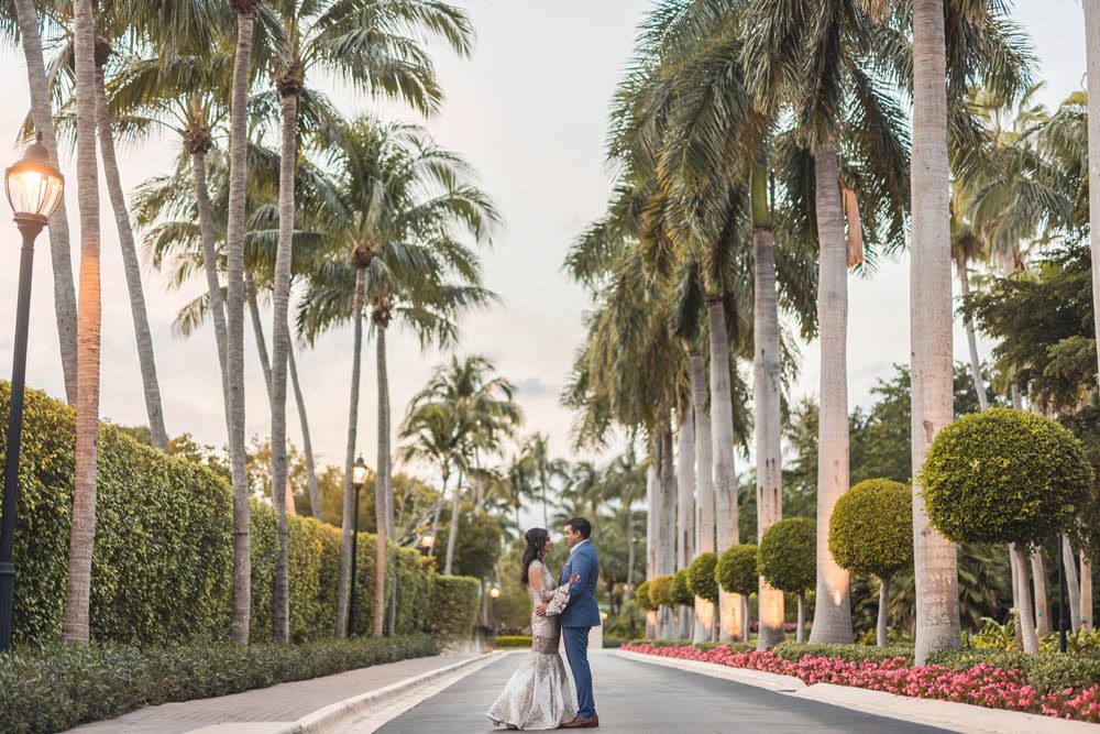 Indian Wedding Couples Portrait The Ritz Carlton Key Biscayne Miami 8