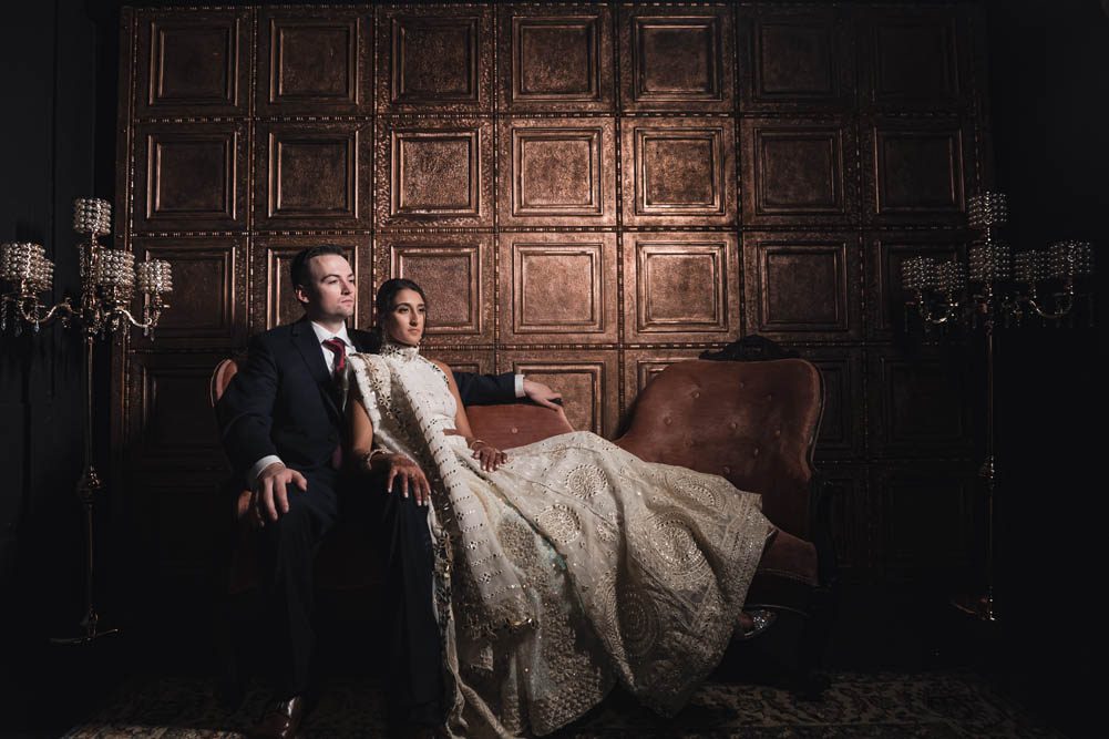 Indian Wedding Couples Portrait The Society Room Hartford 4