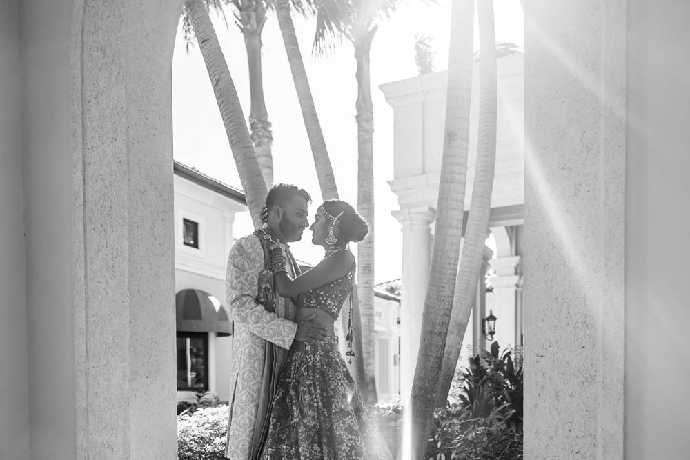 Indian Wedding Couples Portrait Turks and Caicos Islands 2
