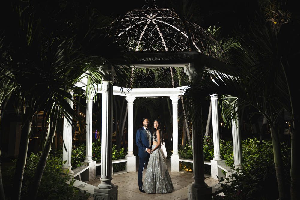 Indian Wedding Couples Portrait Turks and Caicos Islands 3