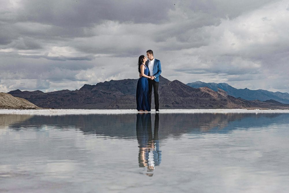 Indian Wedding Engagement Shoot Bonneville Salt Flats Speedway 11