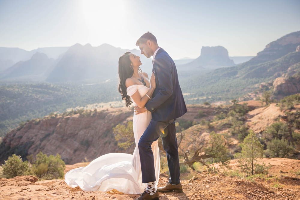 Indian Wedding Engagement Shoot Cathedral Rock Sedona 1