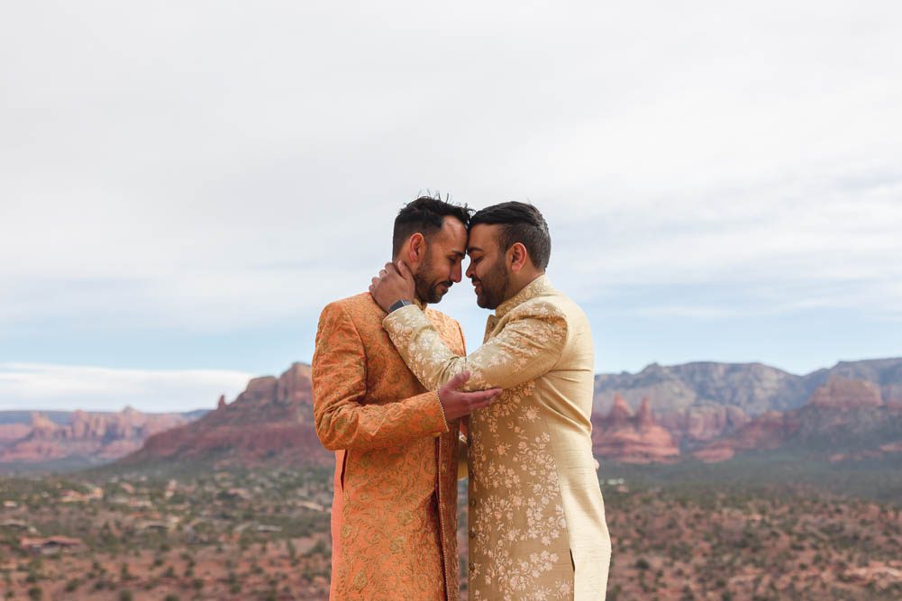 Indian Wedding Engagement Shoot Cathedral Rock Sedona 10