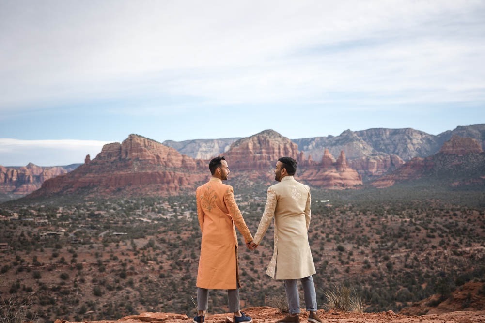 Indian Wedding Engagement Shoot Cathedral Rock Sedona 11