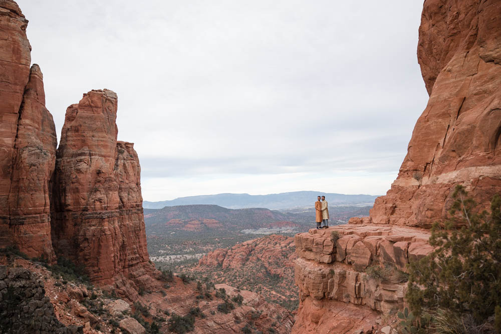Indian Wedding Engagement Shoot Cathedral Rock Sedona 12