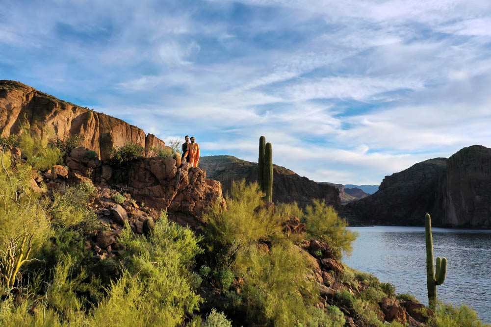 Indian Wedding Engagement Shoot Cathedral Rock Sedona 17