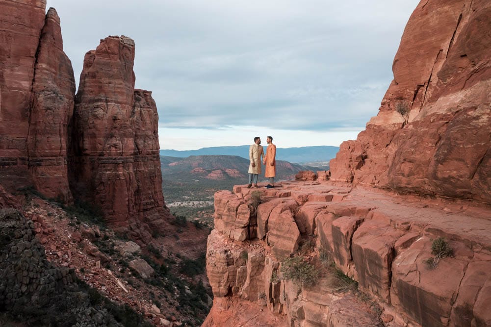 Indian Wedding Engagement Shoot Cathedral Rock Sedona 20