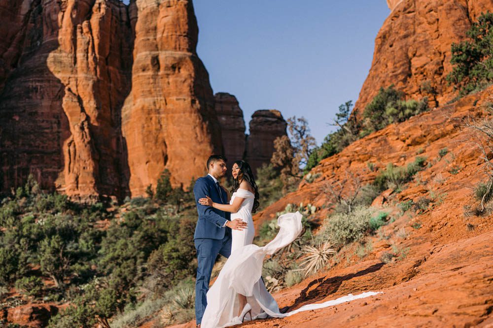 Indian Wedding Engagement Shoot Cathedral Rock Sedona 3