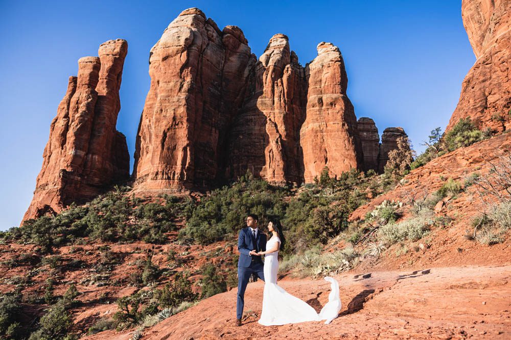 Indian Wedding Engagement Shoot Cathedral Rock Sedona 6 7