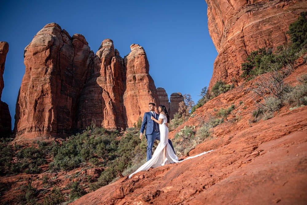 Indian Wedding Engagement Shoot Cathedral Rock Sedona 8