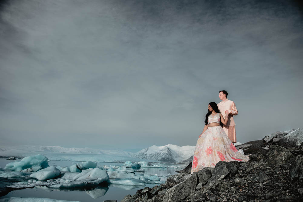 Indian Wedding Engagement Shoot Iceland Reynisfjara Beach 4