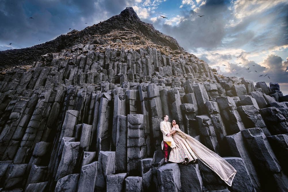 Indian Wedding Engagement Shoot Reynisfjara Beach 2