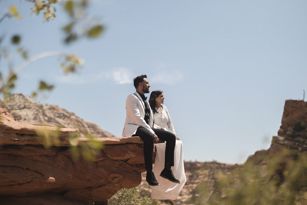 Indian Wedding Engagement Shoot Zion National Park 1