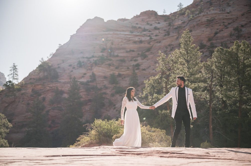 Indian Wedding Engagement Shoot Zion National Park 2