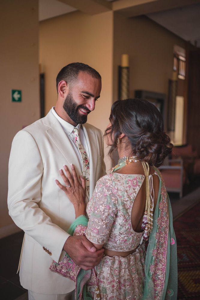 Indian Wedding First Look Banyan Tree Mayakoba11