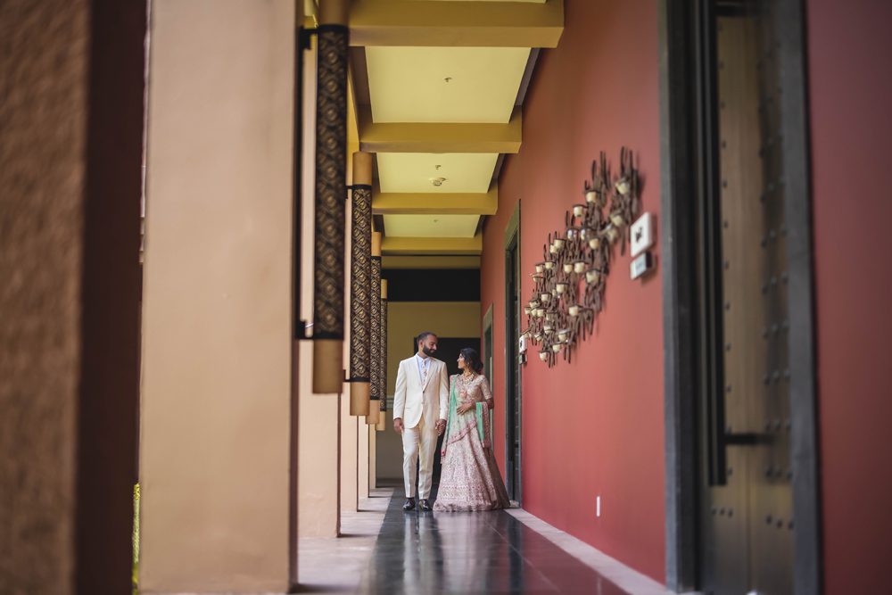 Indian Wedding First Look Banyan Tree Mayakoba2
