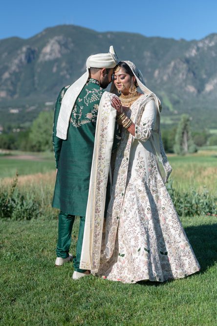 Indian Wedding First Look Cheyenne Mountain Colorado Springs6