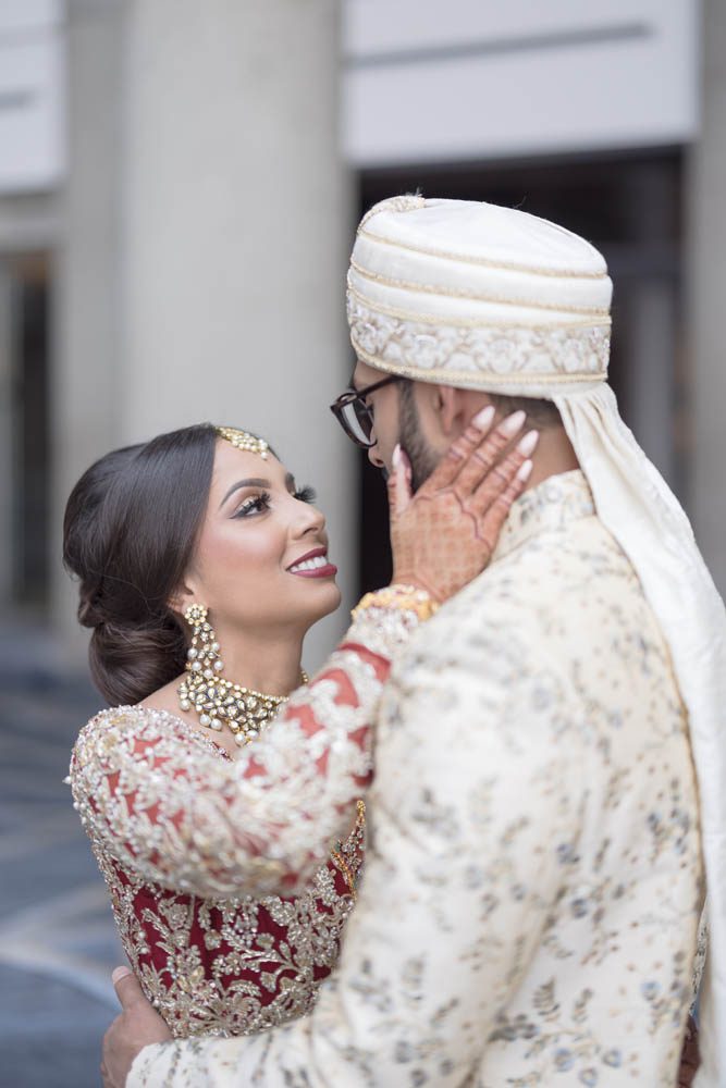 Indian Wedding First Look Hyatt Regency Baltimore Inner Harbor5