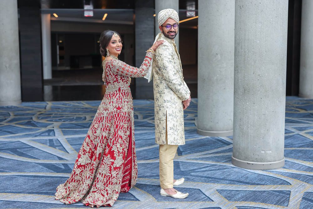 Indian Wedding First Look Hyatt Regency Baltimore Inner Harbor7