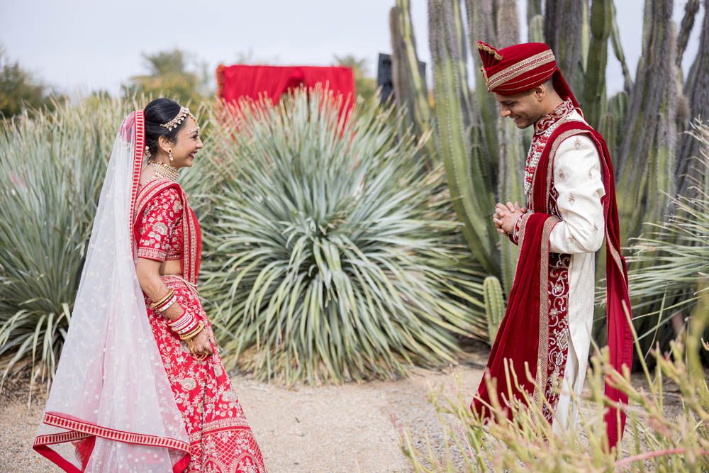 Indian Wedding First Look JW Marriott Desert Ridge 2