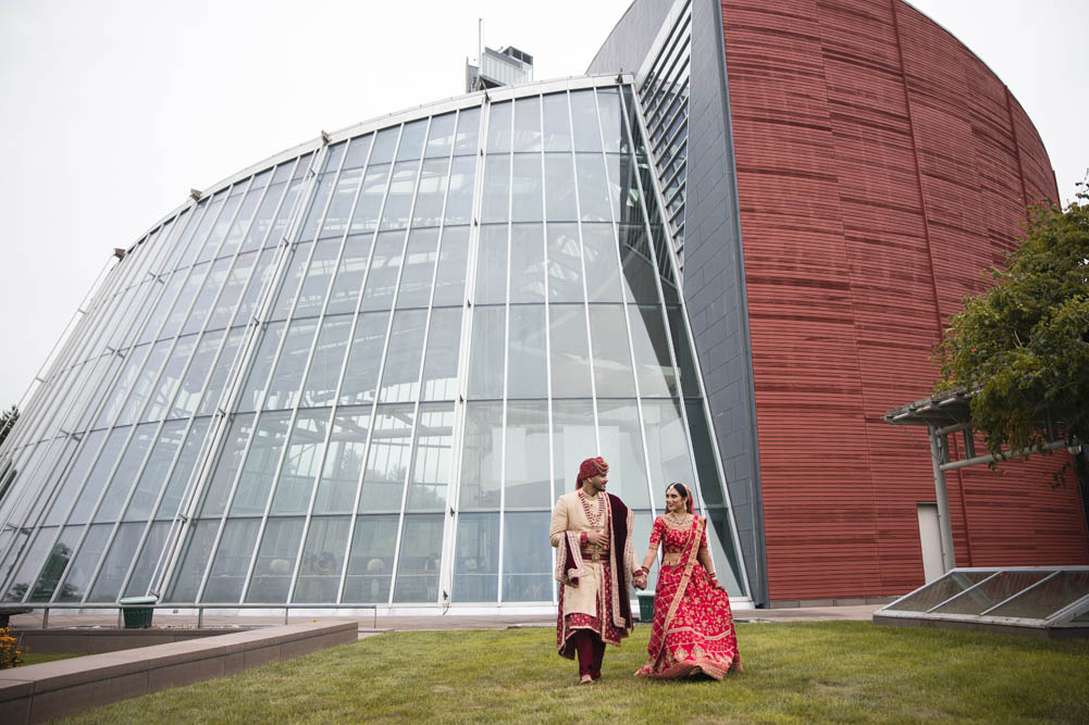 Indian Wedding First Look Mashantucket Pequot Museum 8