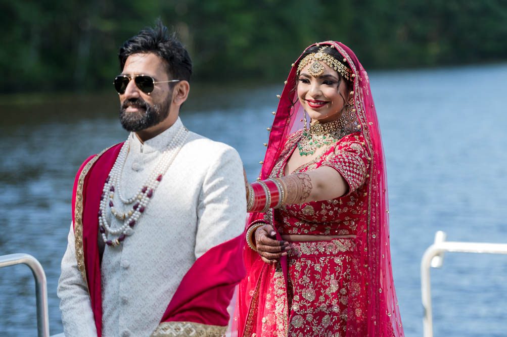 Indian Wedding First Look Sudbury Massachusetts 3