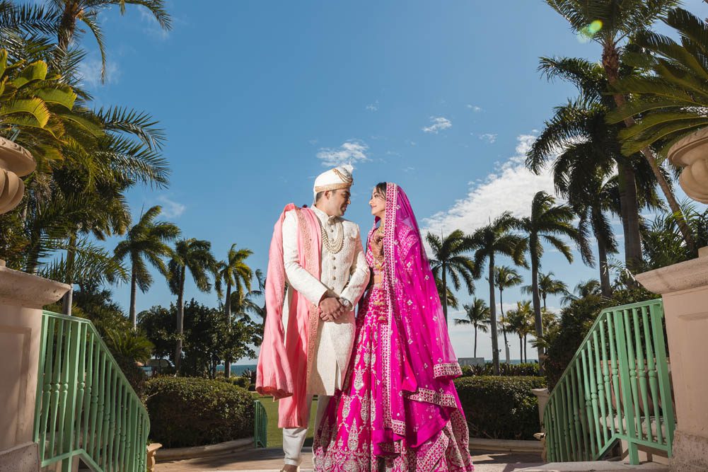Indian Wedding First Look The Ritz Carlton Key Biscayne Miami 3