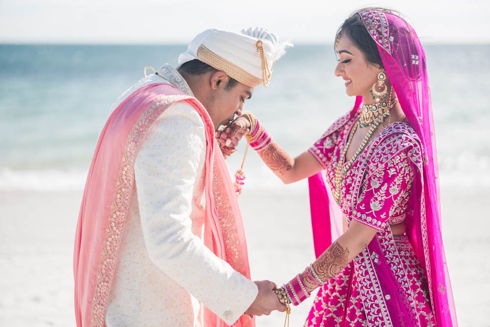 Indian Wedding First Look The Ritz Carlton Key Biscayne Miami 6
