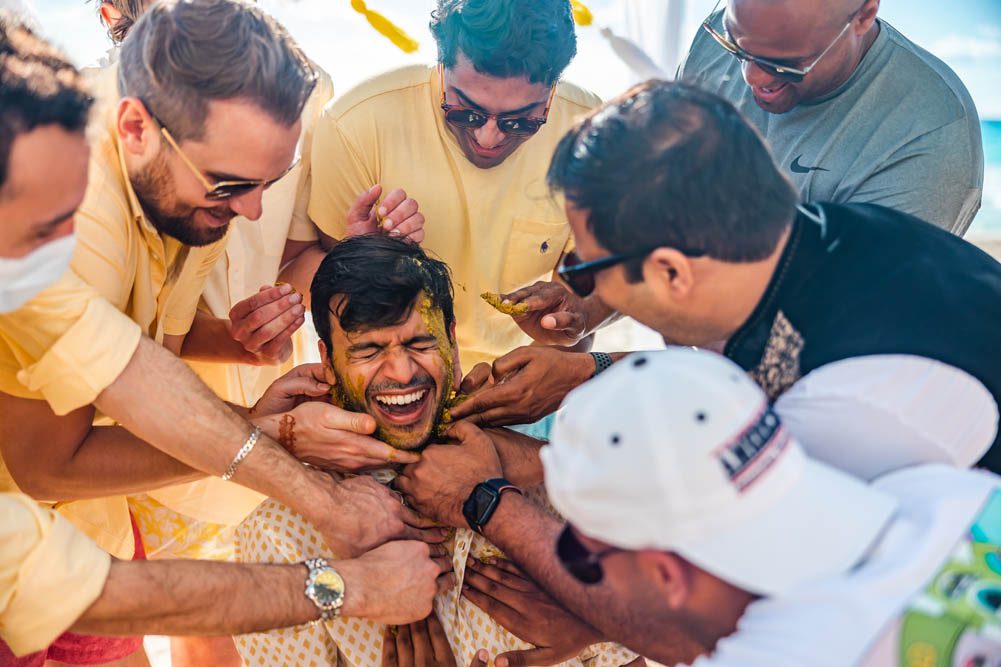 Indian Wedding Haldi JW Marriott Resort Cancun 3