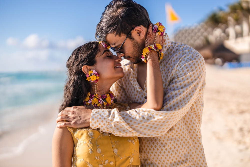 Indian Wedding Haldi JW Marriott Resort Cancun 8