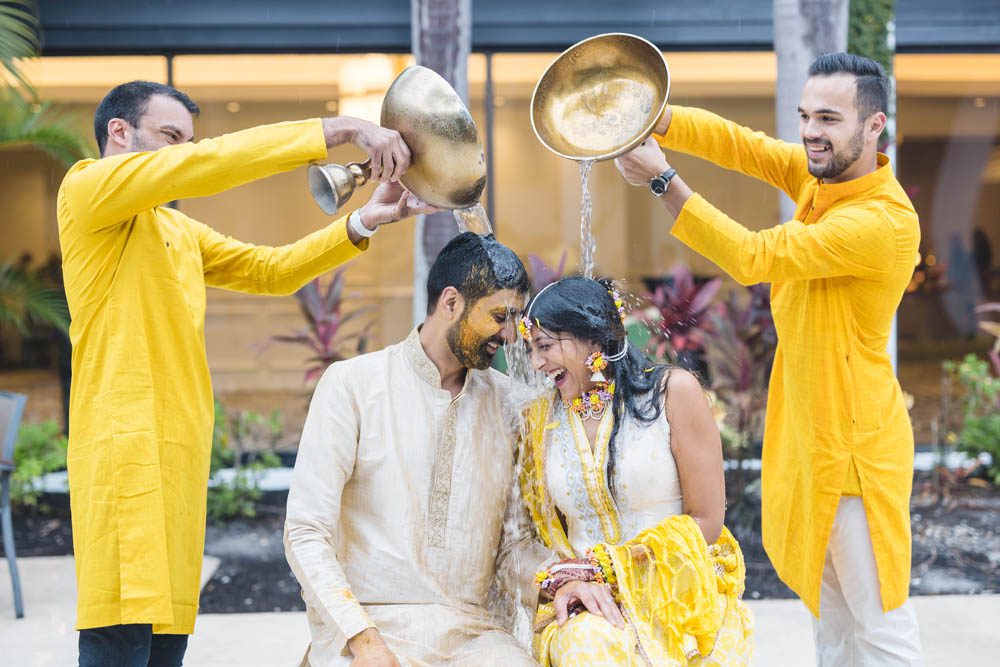Indian Wedding Haldi PGA National Resort 2