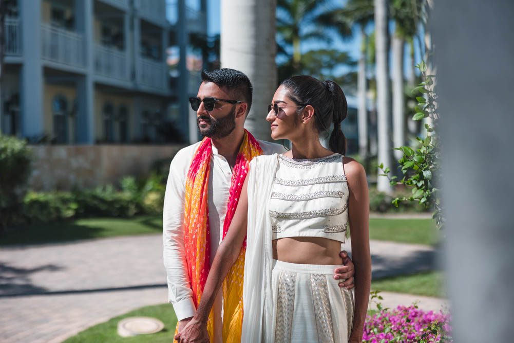Indian Wedding Haldi Providenciales Turks and Caicos Islands 1