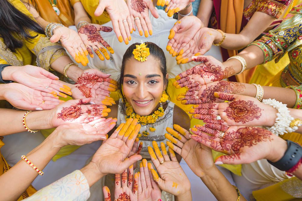 Indian Wedding Haldi Providenciales Turks and Caicos Islands 10