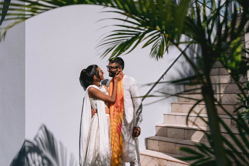 Indian Wedding Haldi Providenciales Turks and Caicos Islands 2