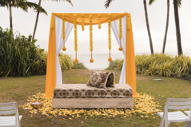 Indian Wedding Haldi The Ritz Carlton Key Biscayne Miami 3