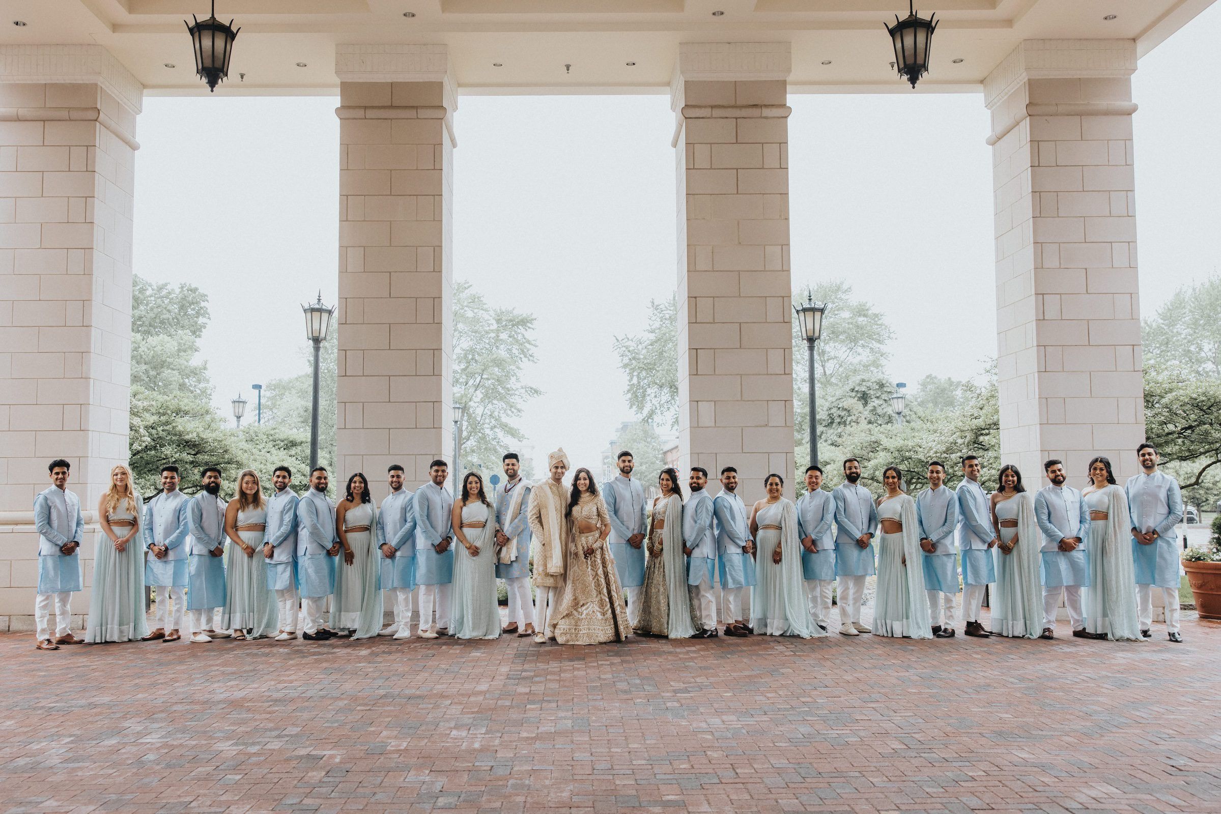 Indian Wedding Hilton Columbus at Easton Groomsmen and Bridesmaids P.Taufiq