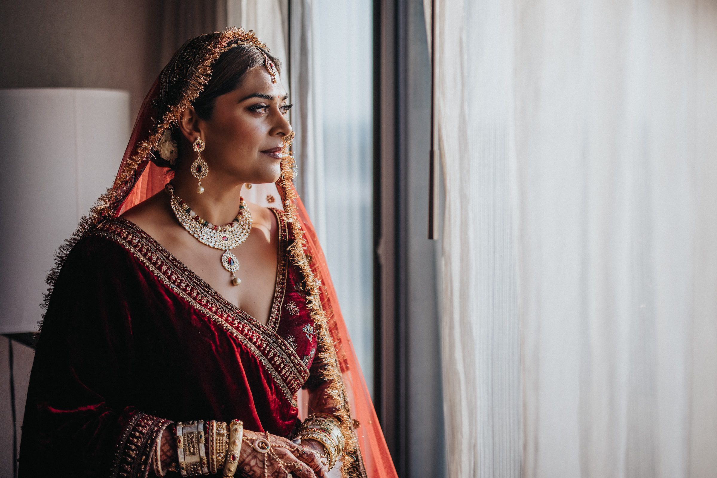 Indian Wedding Newark Liberty International Airport Marriott Bridal Shoot P.Taufiq
