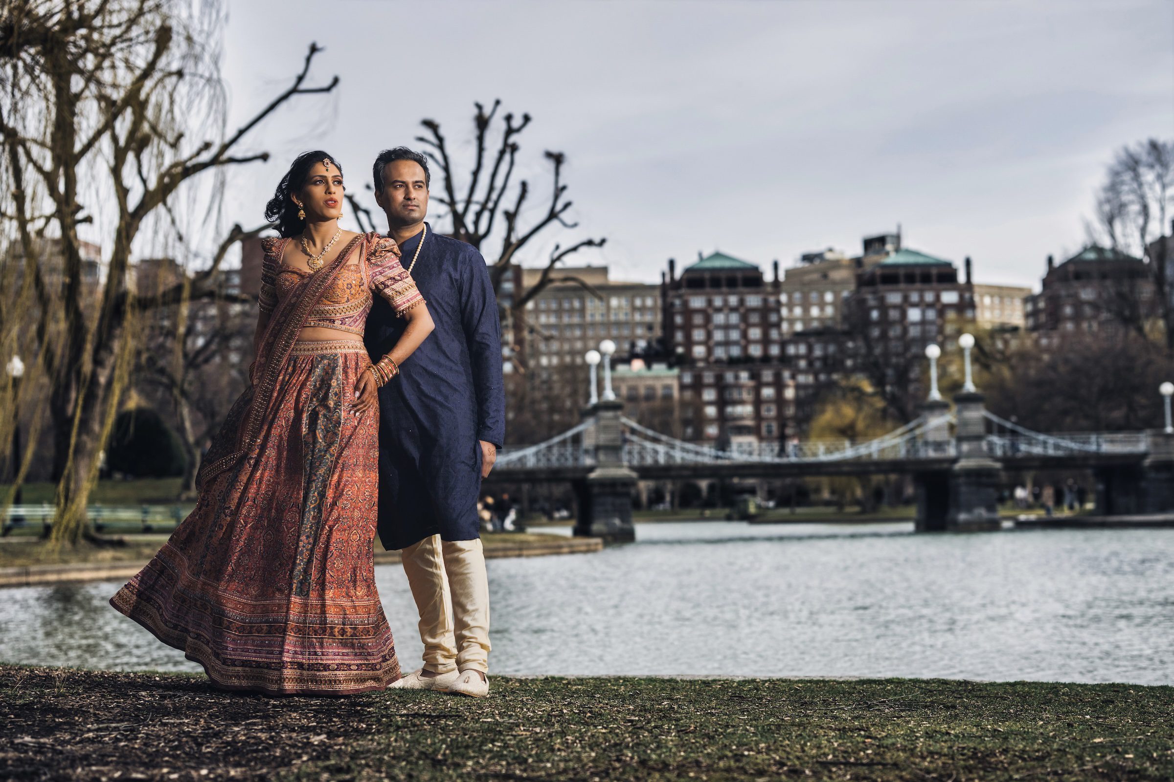 Indian Wedding Omni Boston Hotel at the Seaport couples P.Taufiq