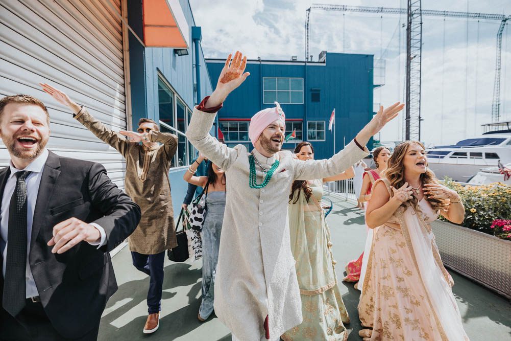 Indian Wedding Photography Baraat Boston PTaufiq Chelsea Piers New York 2